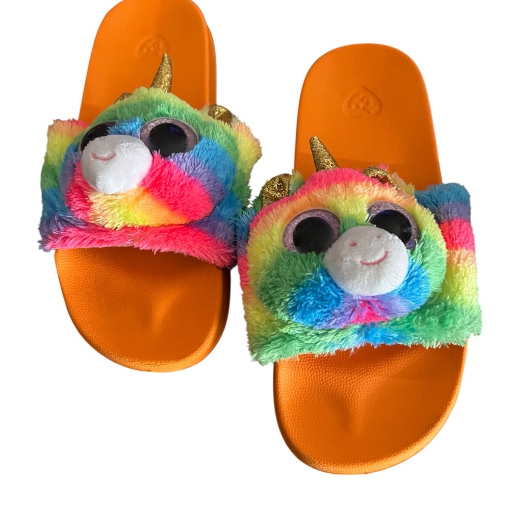 Colorful Unicorn Kids Slide Sandals